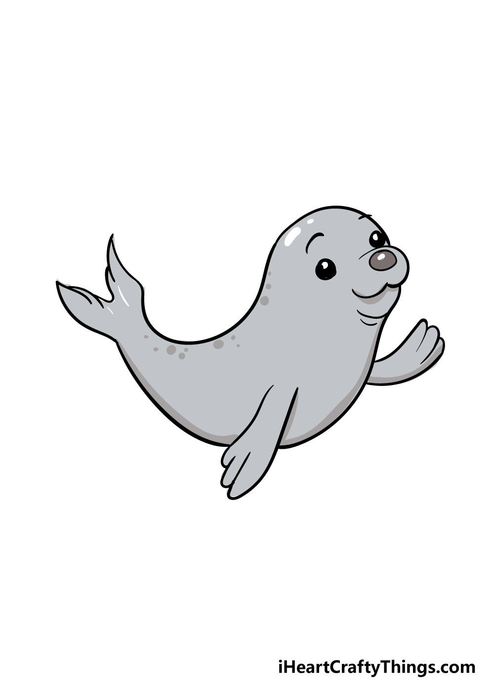 Seal Drawing How To Draw A Seal Step By Step