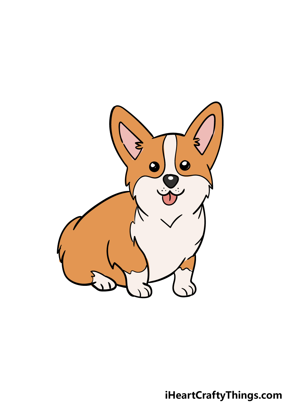 Corgi Drawing - How To Draw A Corgi Step By Step