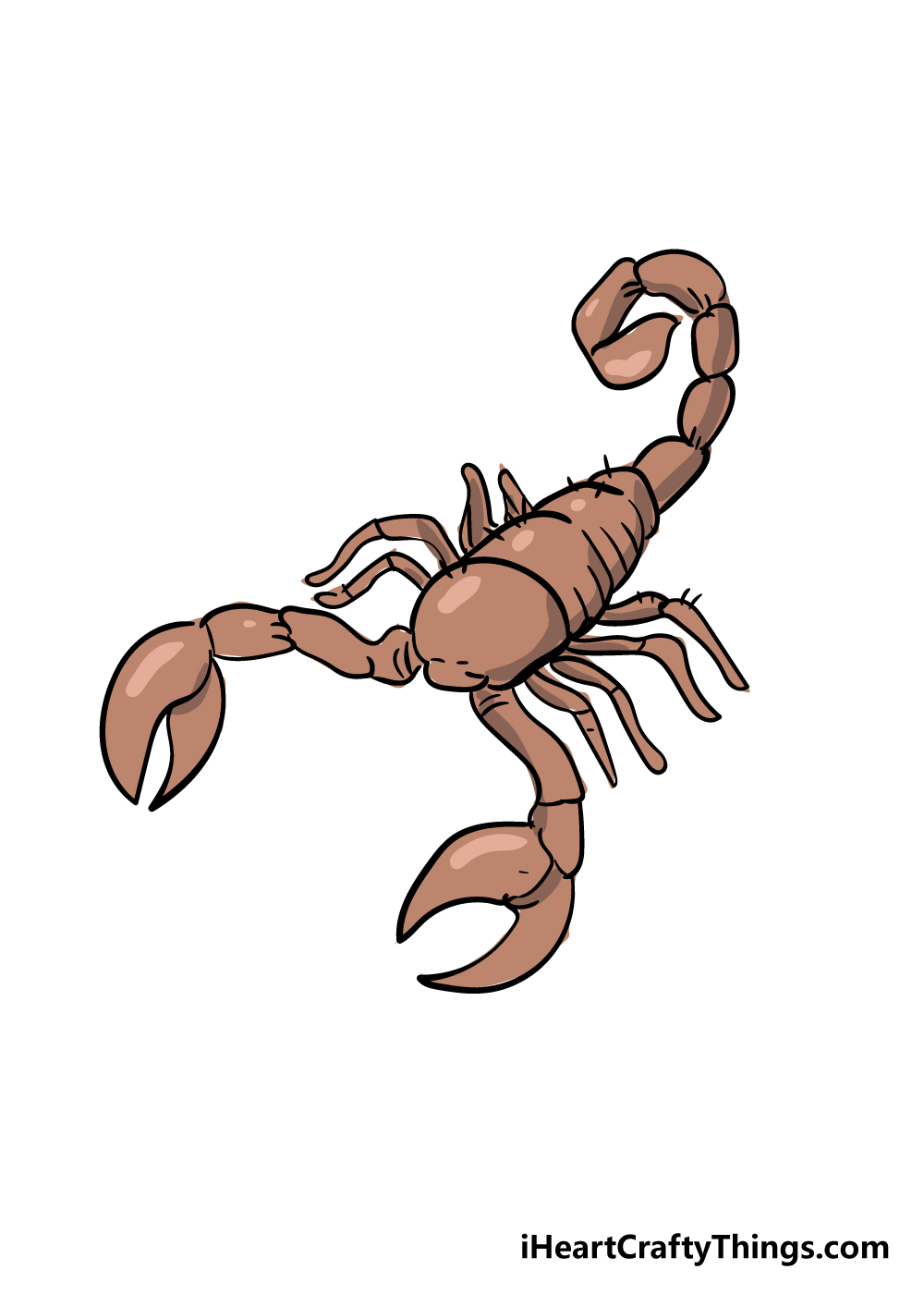 Scorpion Drawing - How To Draw A Scorpion Step By Step