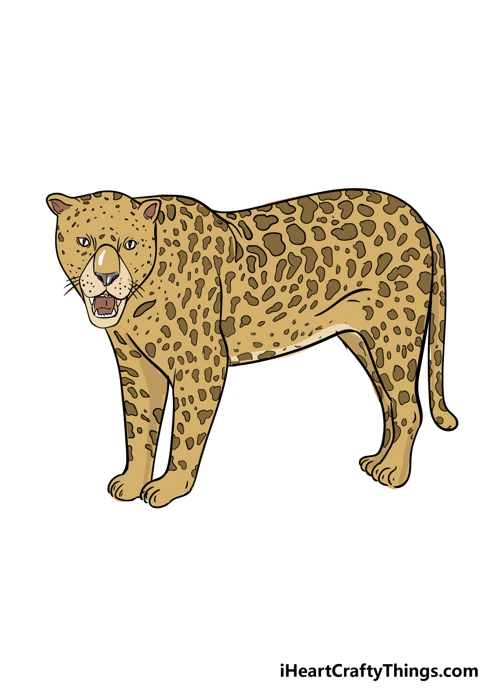 Jaguar Drawing - How To Draw A Jaguar Step By Step