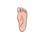 how to draw foot image
