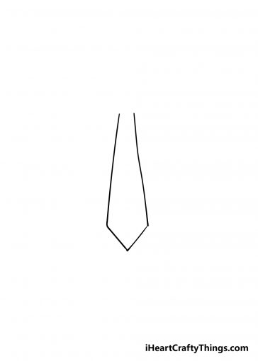 Tie Drawing - How To Draw A Tie Step By Step