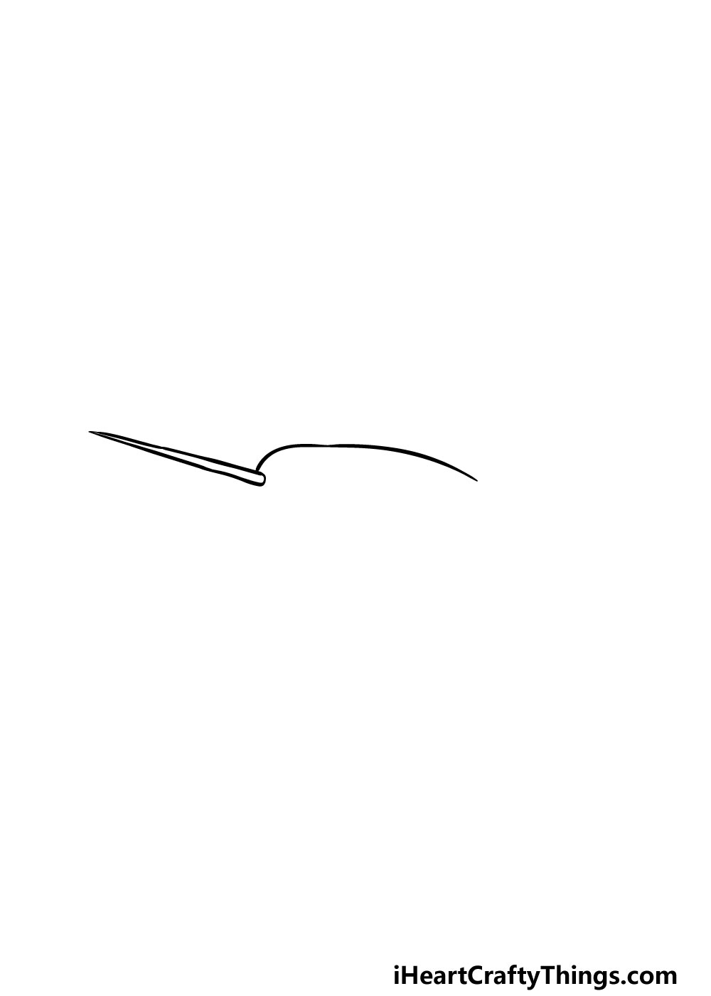 drawing a narwhal step 1