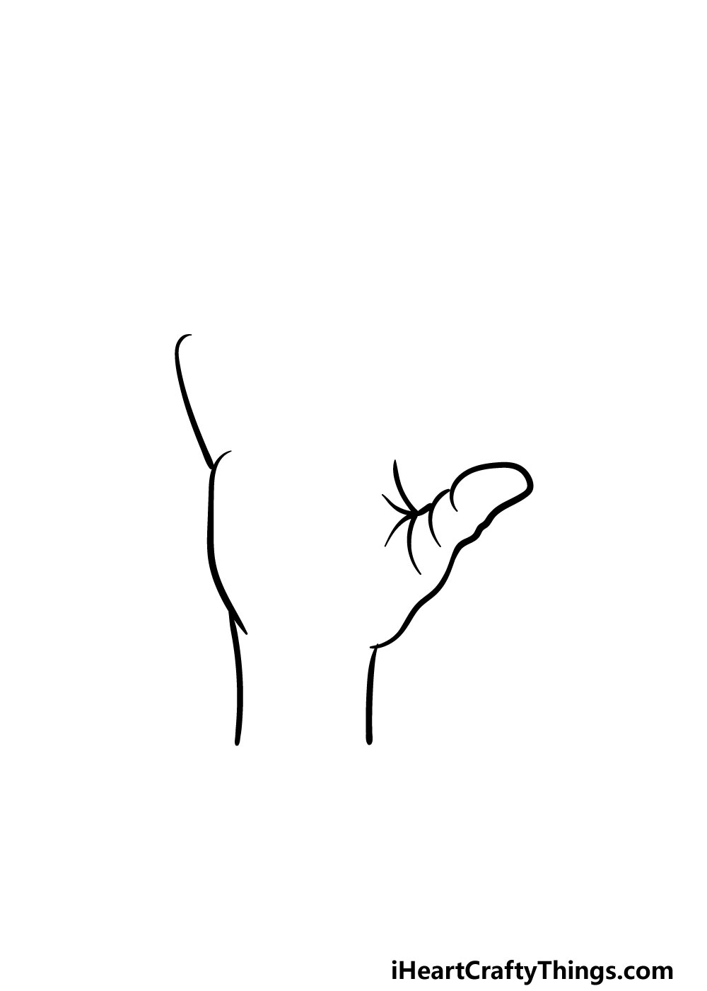 drawing fingers step 1