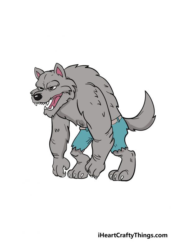 Werewolf Drawing - How To Draw A Werewolf Step By Step