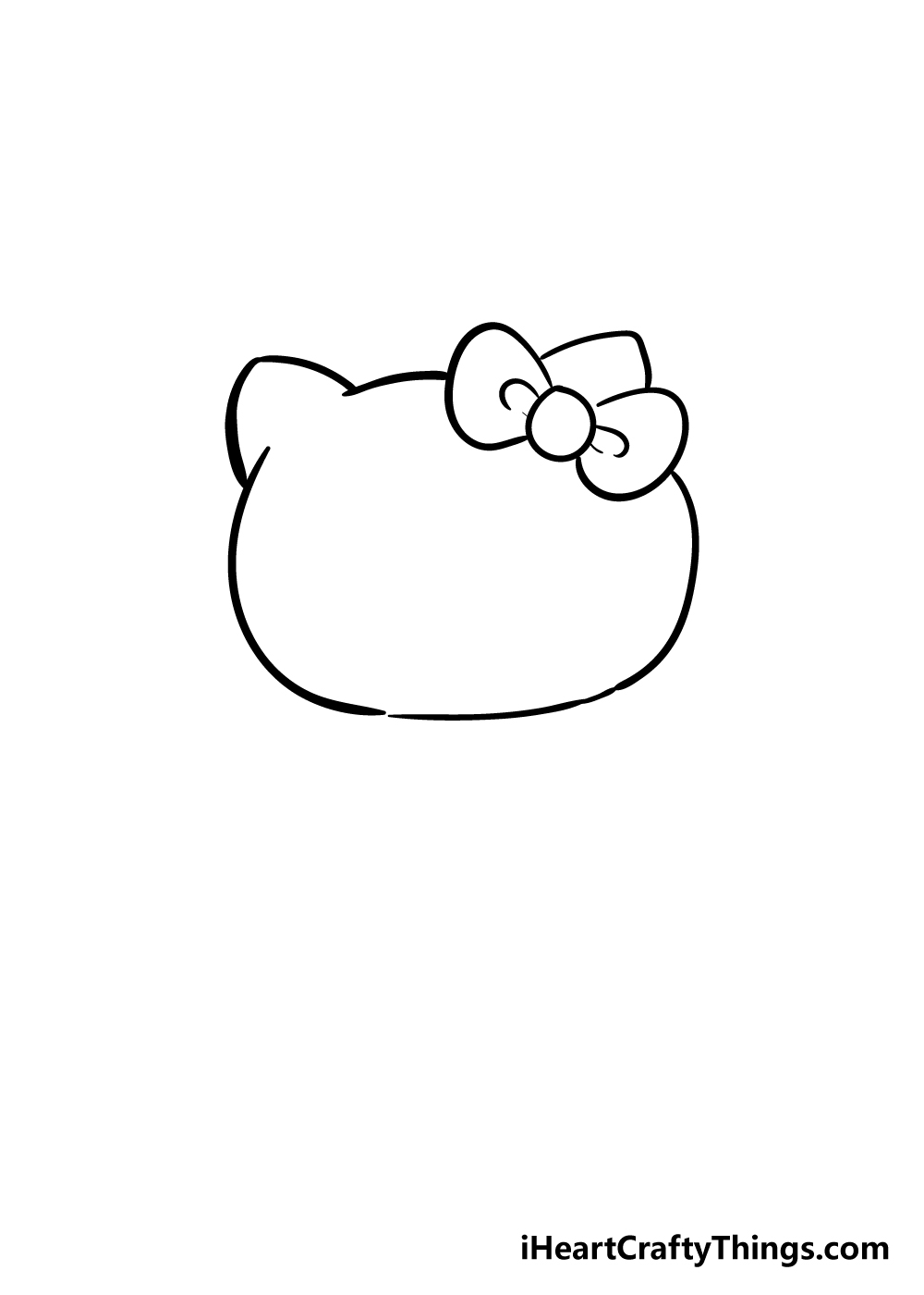 hello kitty bow outline png