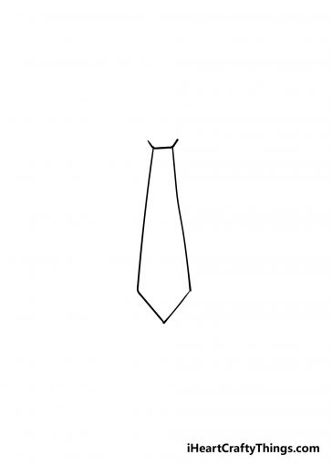 Tie Drawing - How To Draw A Tie Step By Step