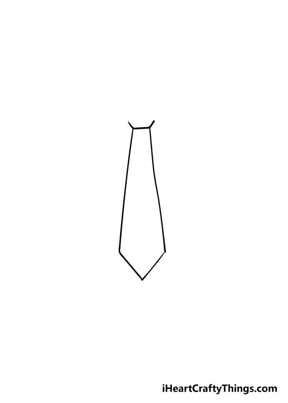 Tie Drawing - How To Draw A Tie Step By Step