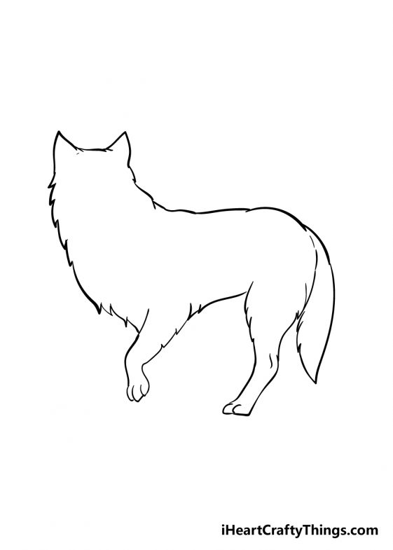 Arctic Fox Drawing - How To Draw An Arctic Fox Step By Step