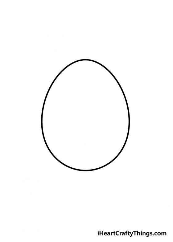 Egg Drawing - How To Draw An Egg Step By Step