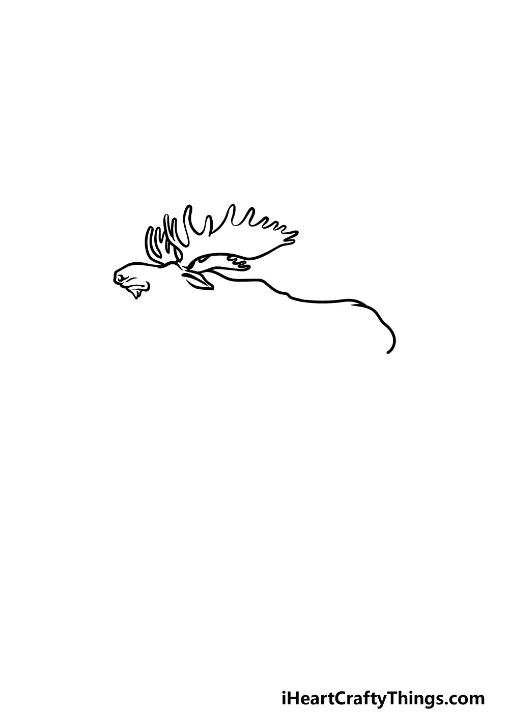 drawing a moose step 2