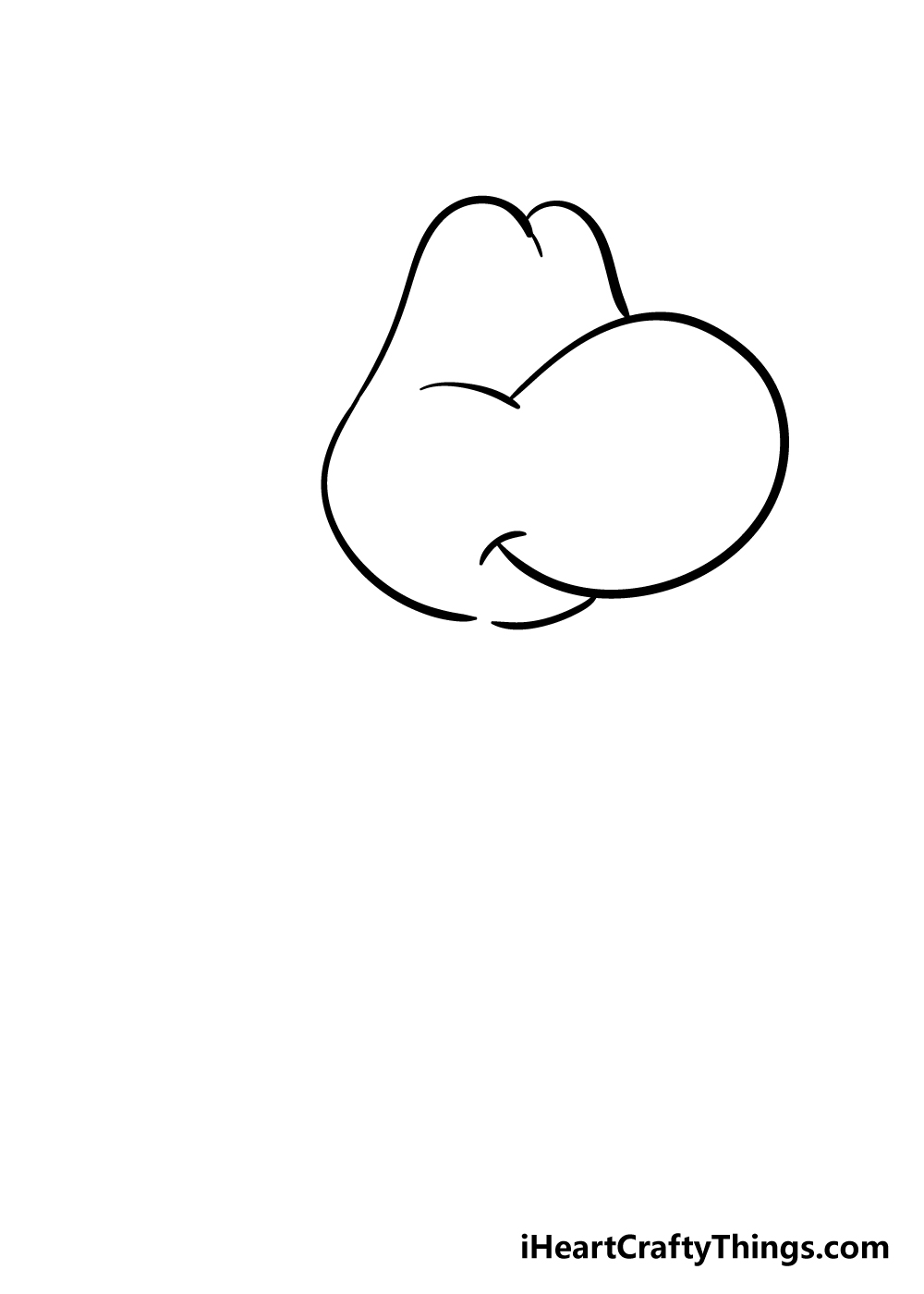 drawing yoshi step 2