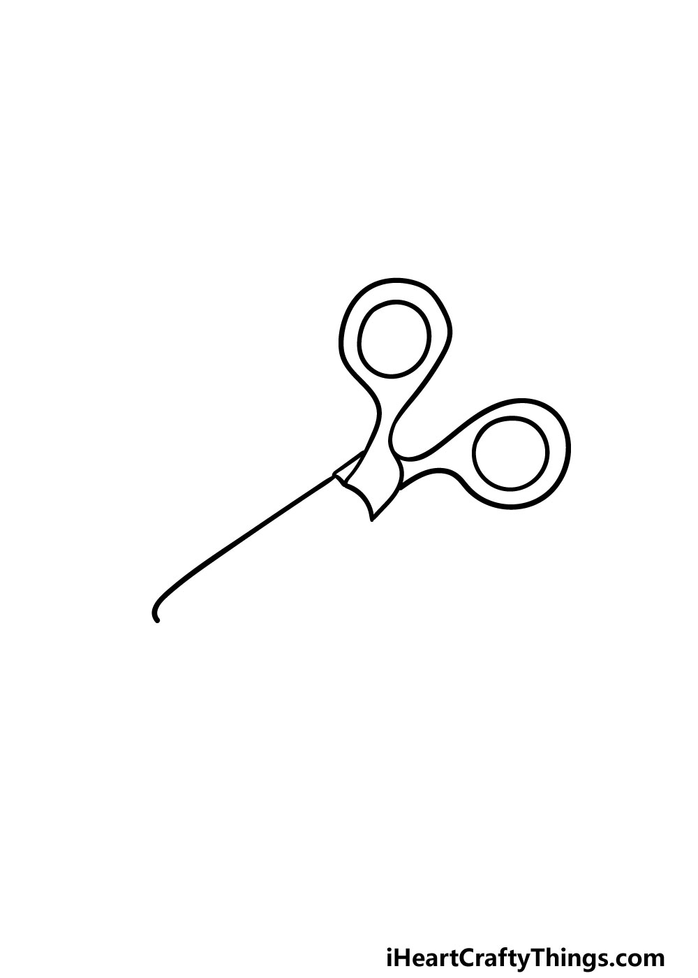 drawing scissors step 3
