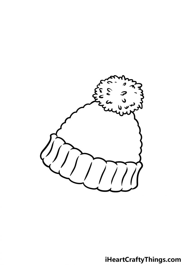Beanie Drawing - How To Draw A Beanie Step By Step