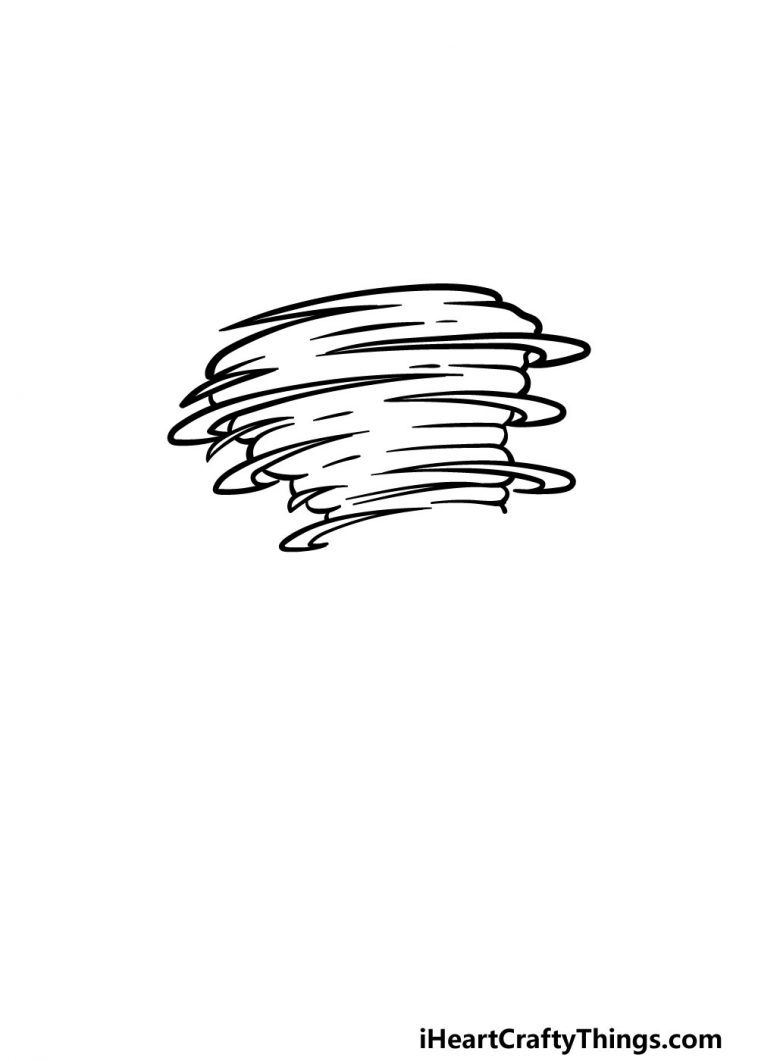 Tornado Drawing How To Draw A Tornado Step By Step