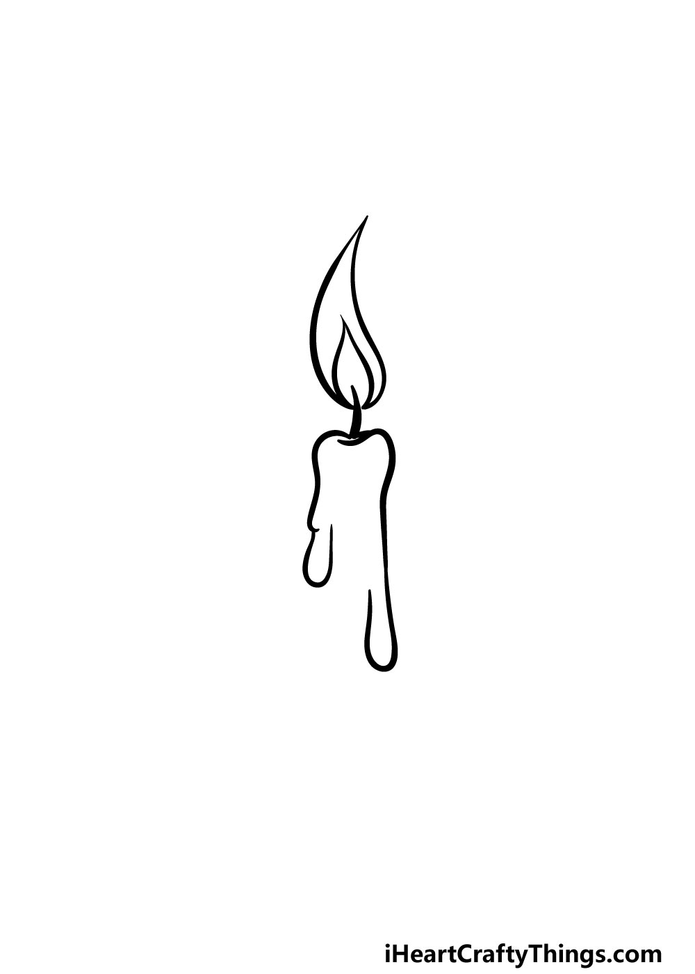 drawing a candle step 3