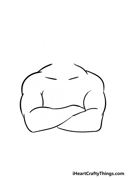 Crossed Arms Drawing - How To Draw Crossed Arms Step By Step