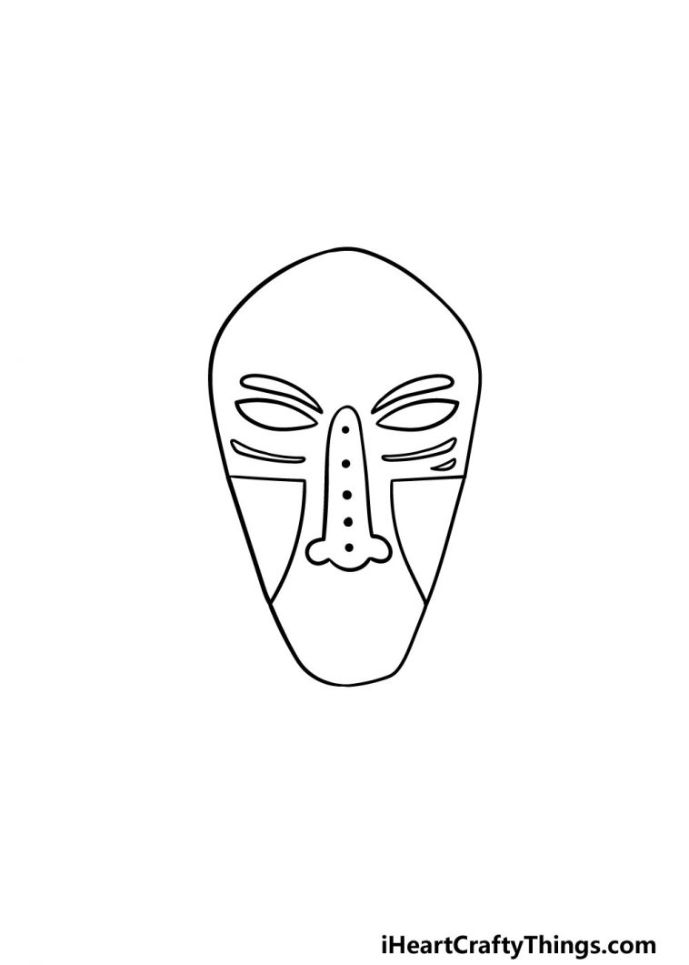 Mask Drawing How To Draw A Mask Step By Step