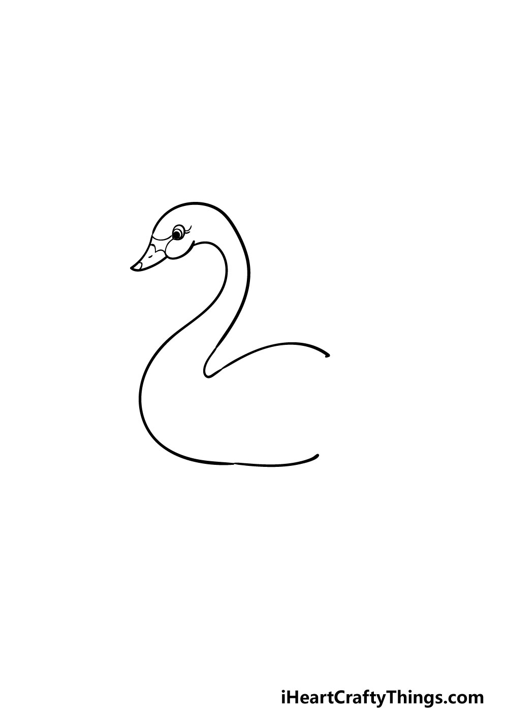 drawing a swan step 3