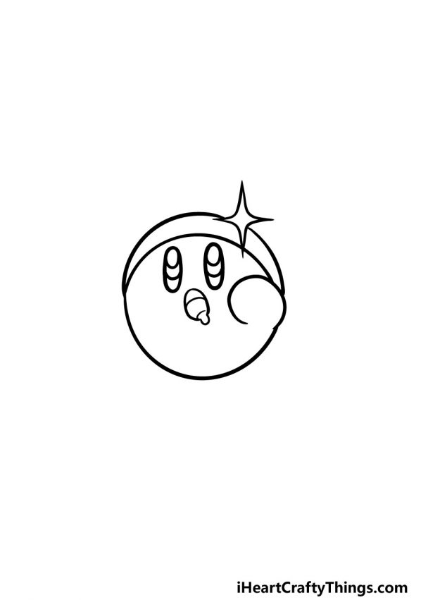 Kirby Drawing How To Draw Kirby Step By Step