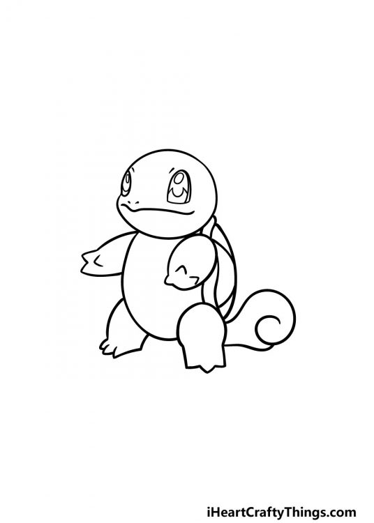 Squirtle Drawing - How To Draw Squirtle Step By Step