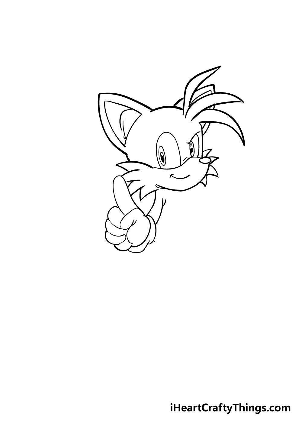 tails drawing step 4