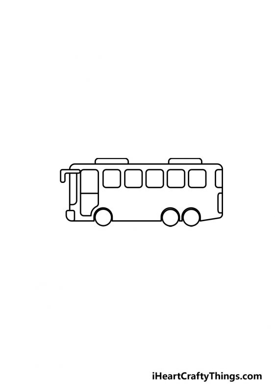 Bus Drawing - How To Draw A Bus Step By Step