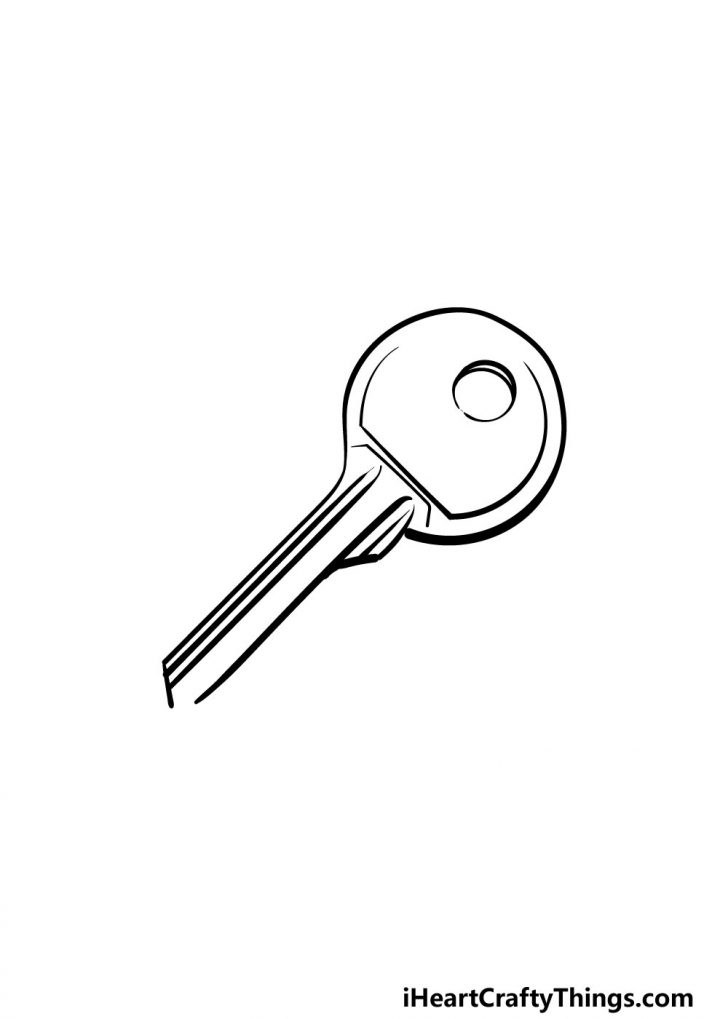 Key Drawing - How To Draw A Key Step By Step