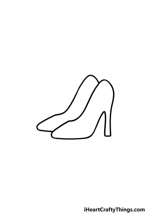 High Heels Drawing - How To Draw High Heels Step By Step