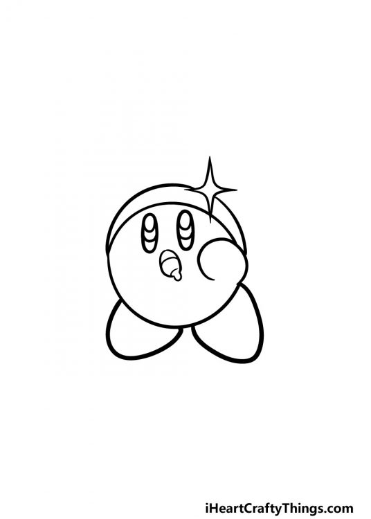 Kirby Drawing - How To Draw Kirby Step By Step