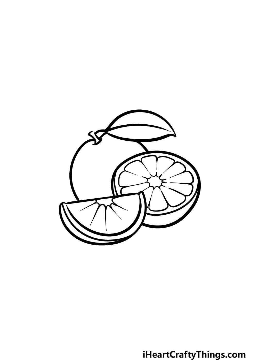 drawing oranges step 5