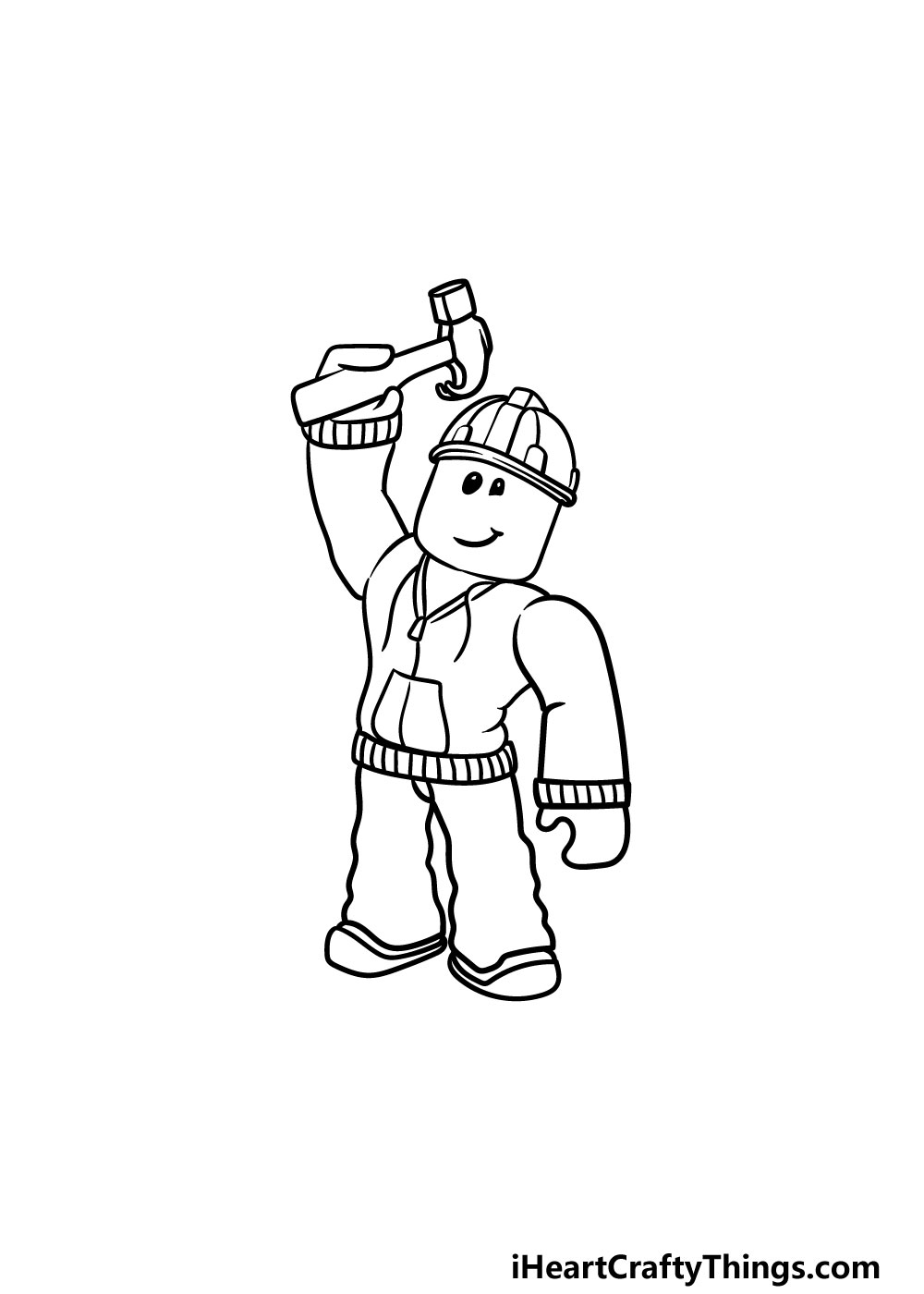 Roblox Drawing How To Draw Roblox Step By Step