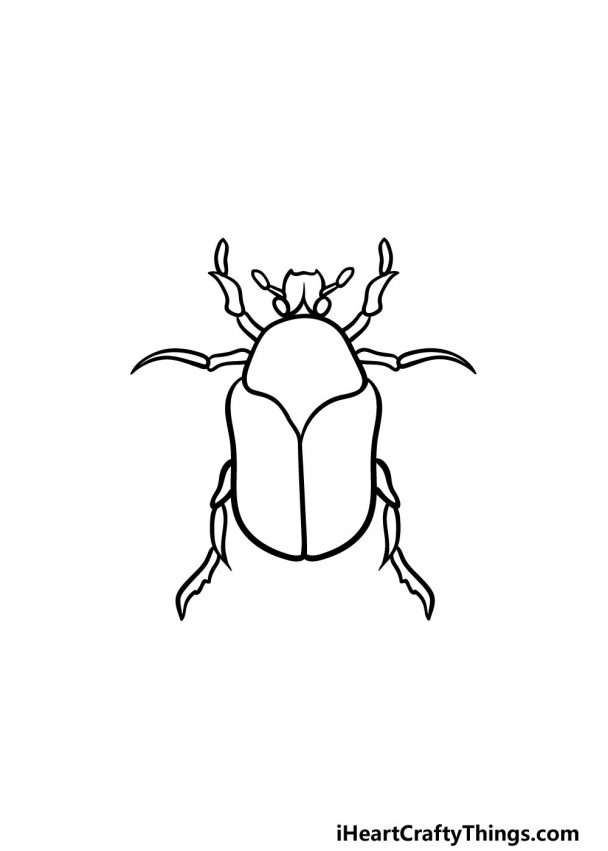 Bug Drawing - How To Draw A Bug Step By Step