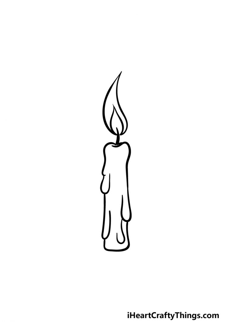 Candle Drawing - How To Draw A Candle Step By Step