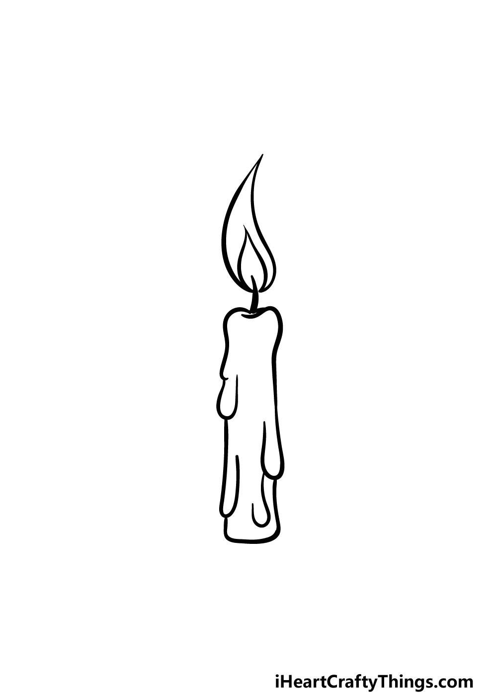drawing a candle step 5