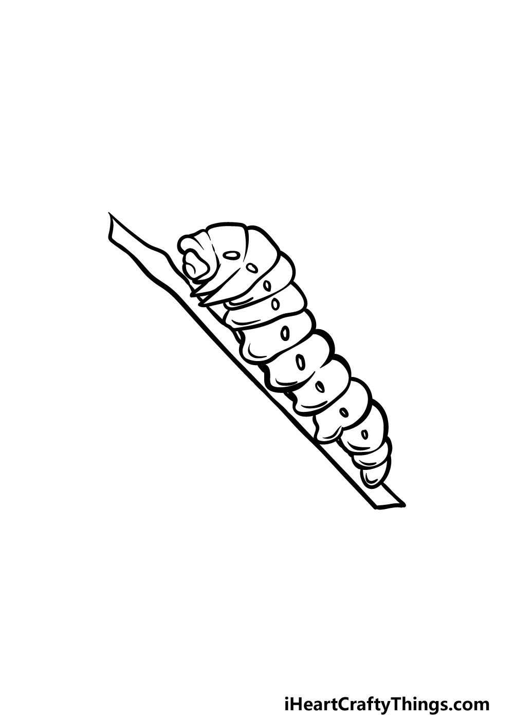 drawing a caterpillar step 5