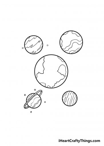 Planets Drawing - How To Draw Planets Step By Step