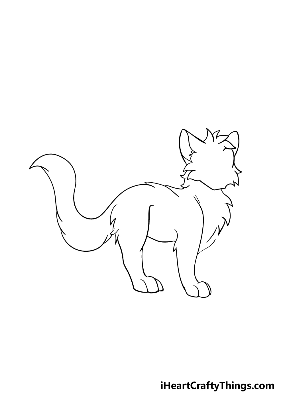 warrior cats drawing step 5