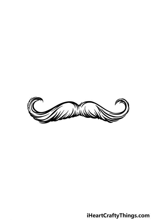 Mustache Drawing How To Draw A Mustache Step By Step
