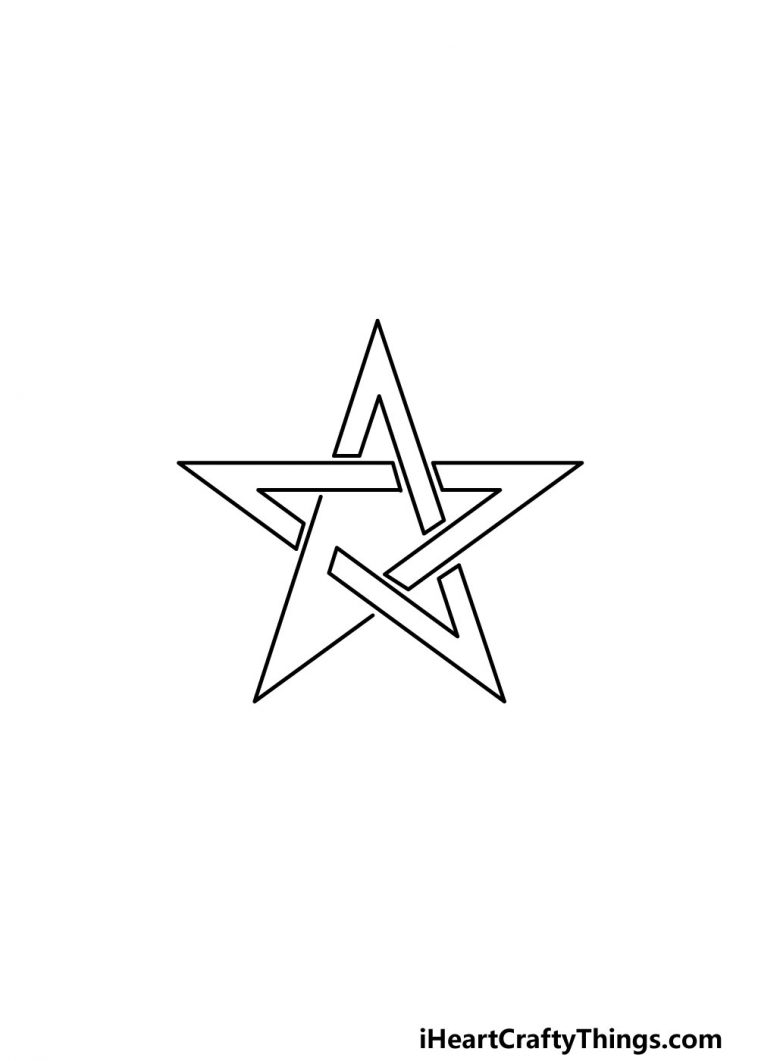 Pentagram Drawing - How To Draw A Pentagram Step By Step