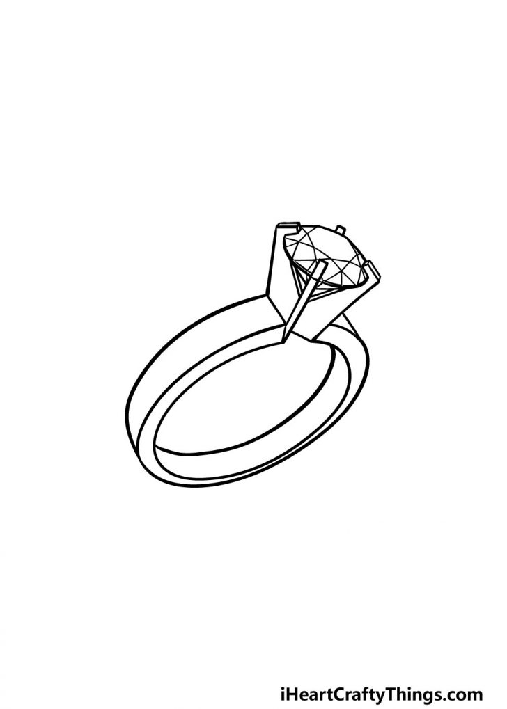 Ring Drawing - How To Draw A Ring Step By Step