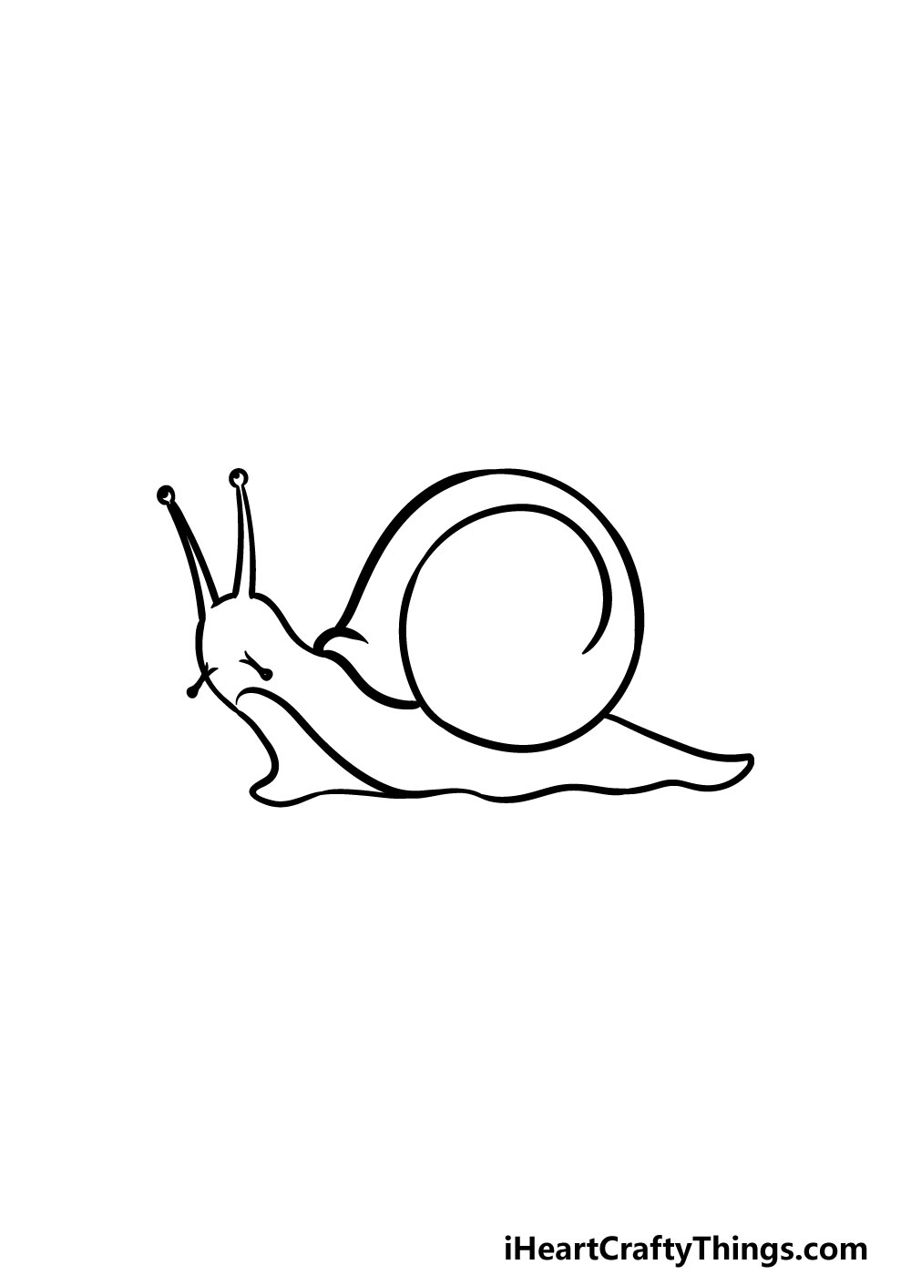 vẽ một con ốc sên bước 5