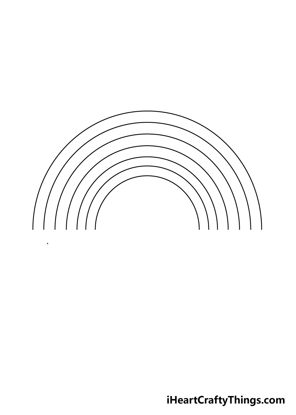 Rainbow Drawing How To Draw A Rainbow Step By Step