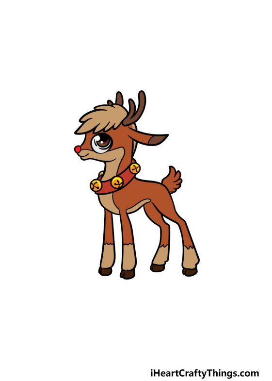 Rudolph Drawing - How To Draw Rudolph Step By Step