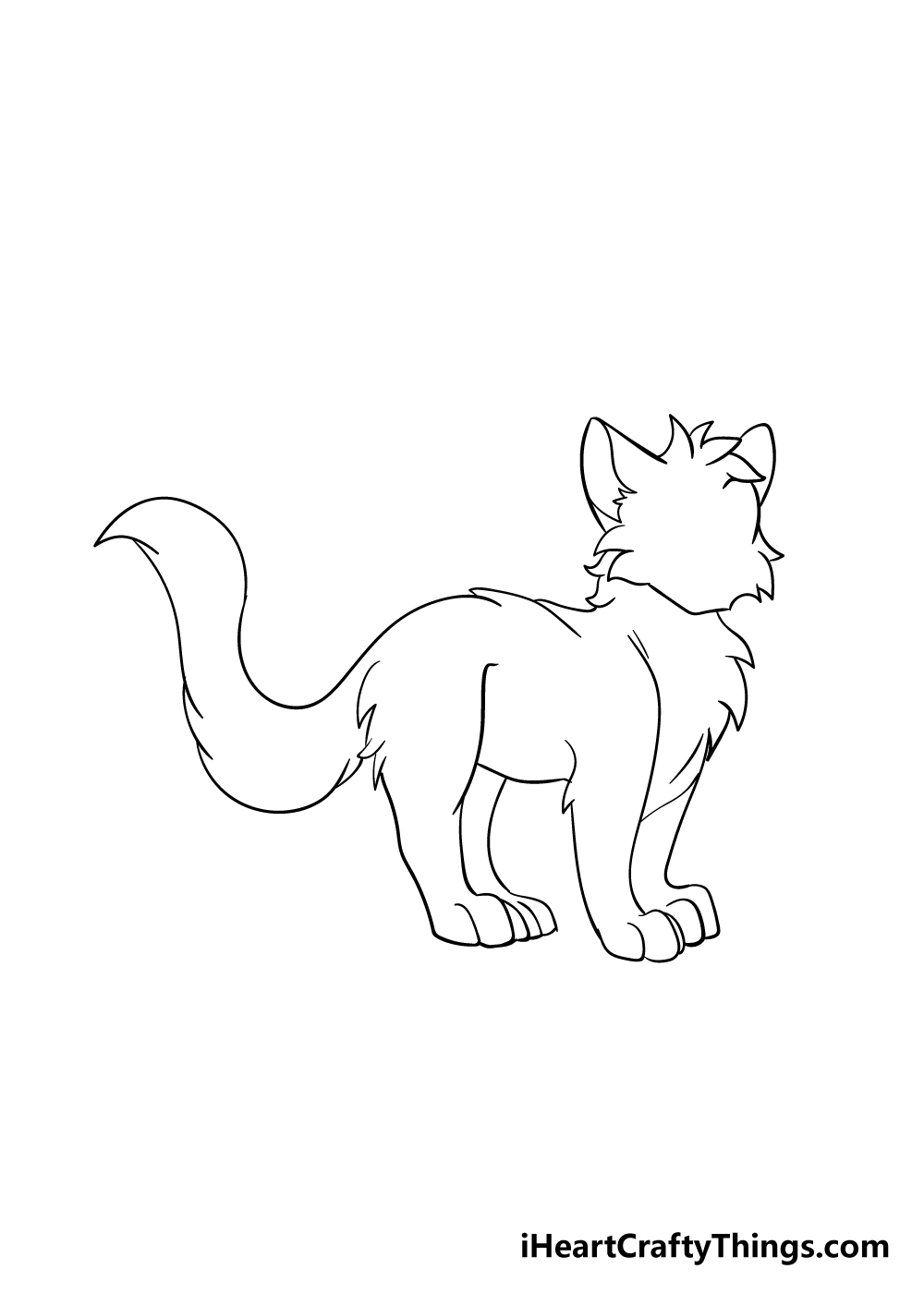 warrior cats drawing step 6