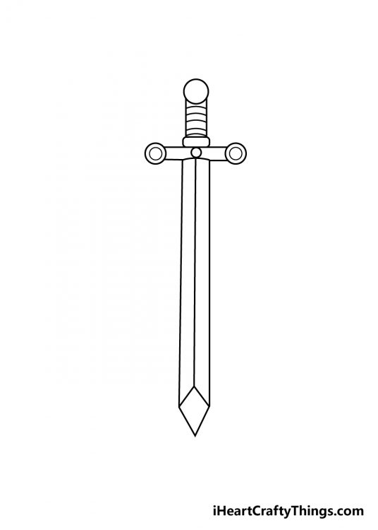 Sword Drawing How To Draw A Sword Step By Step
