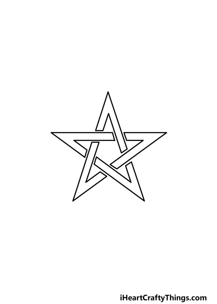 Pentagram Drawing How To Draw A Pentagram Step By Step