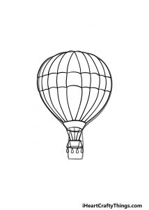 Hot Air Balloon Drawing - How To Draw A Hot Air Balloon Step By Step