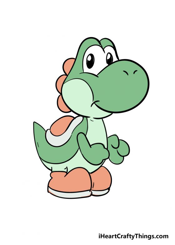 Yoshi Drawing How To Draw Yoshi Step By Step