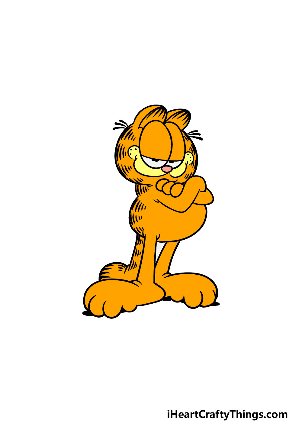 drawing Garfield step 6